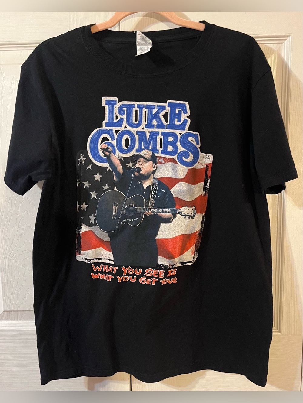 Luke Combs 2020 “What You See Is What You Get” Concert T Shirt Cotton Size L